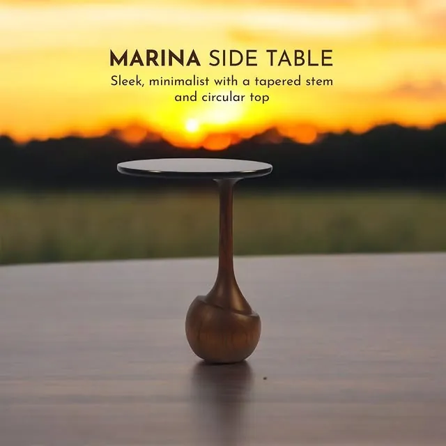Okra ad for the Marina Side Table
