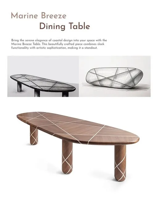 Okra ad for the Marine Breeze Dining Table